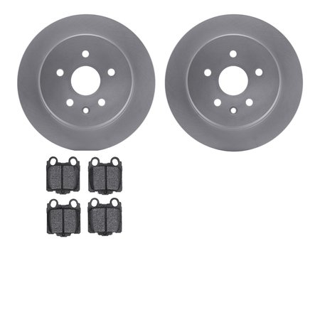 DYNAMIC FRICTION CO 4302-75007, Geospec Rotors with 3000 Series Ceramic Brake Pads, Silver 4302-75007